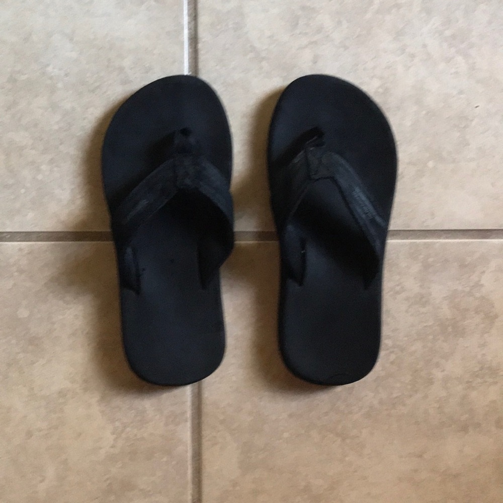 QuikSilver Boys Black Cushioned Flip Flops